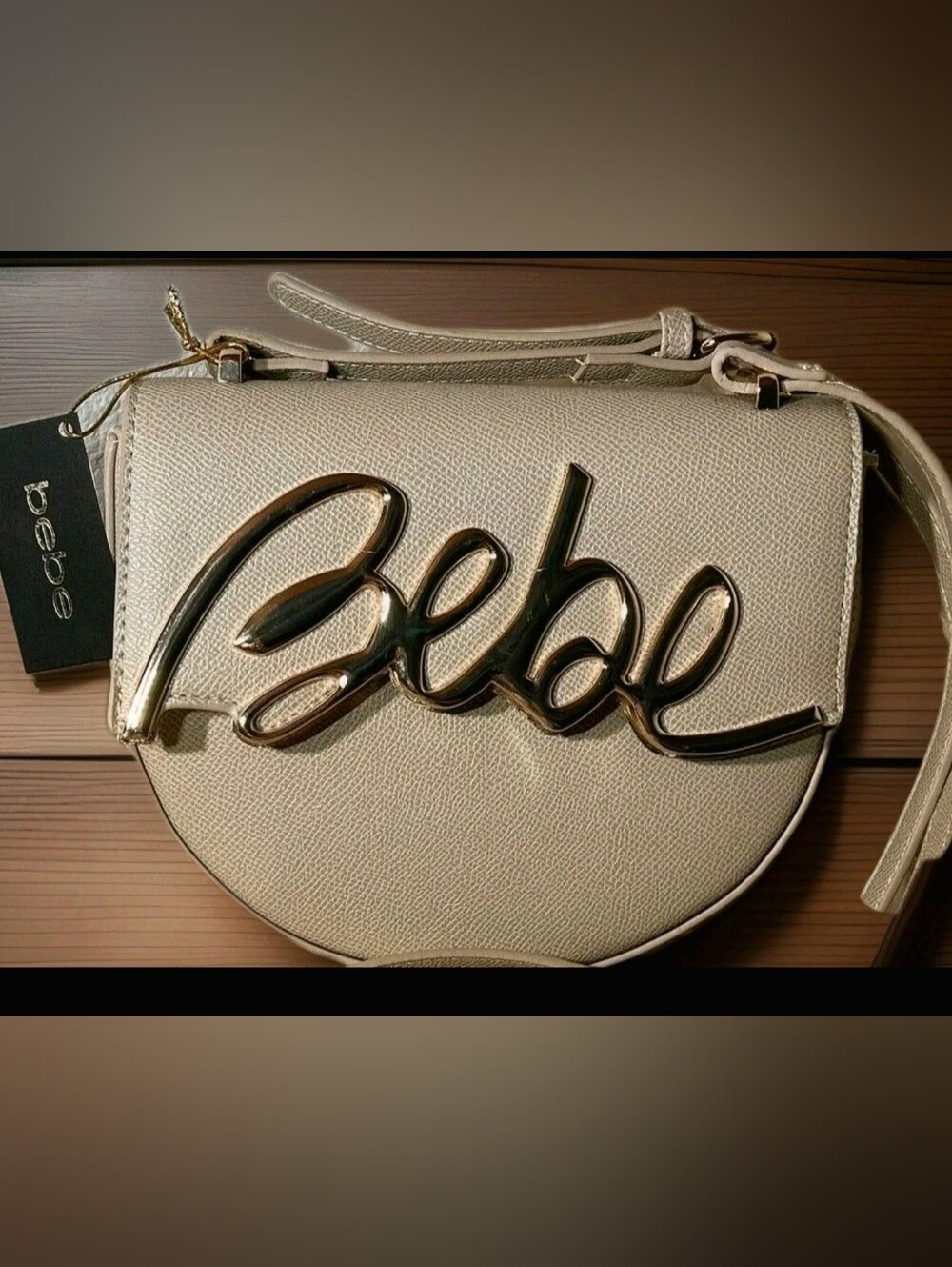 NWT Bebe Gabriel Saddle Crossbody Mini Bag